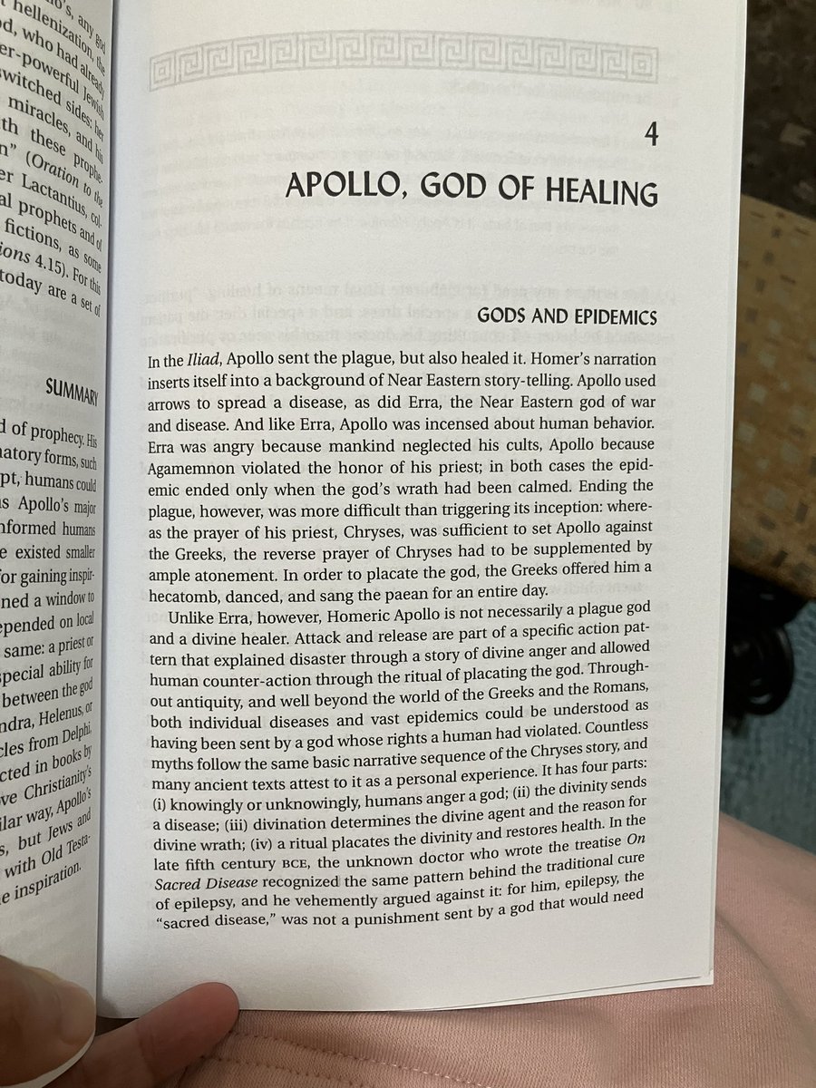 I really love Apollo by Fritz Graf— truly excellent reference for religious study on Apollo. I often feel that myths on Apollo are simply a reactionary diss to ubiquitous faces, cults, temples of god Apollo. Homer definitely liked Apollo & Titan families & hated most Olympians.🤔