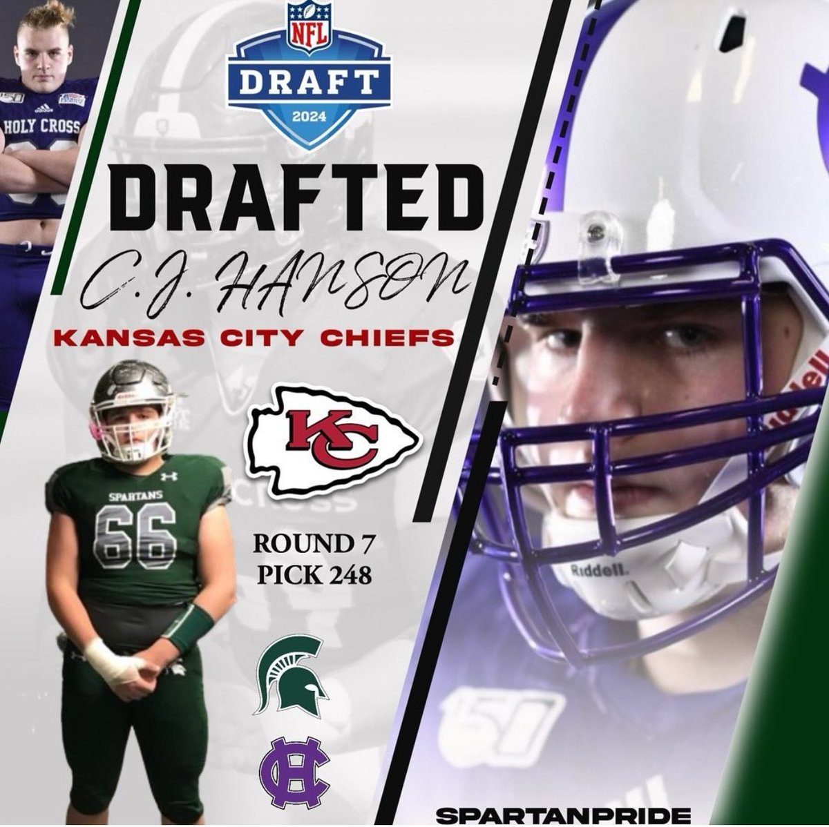 Proof, when you follow trust the process and work relentlessly your dreams do come true! Beyond proud of Spartan alum @chris330196 from Alps rd. to the @NFL #spartanpride