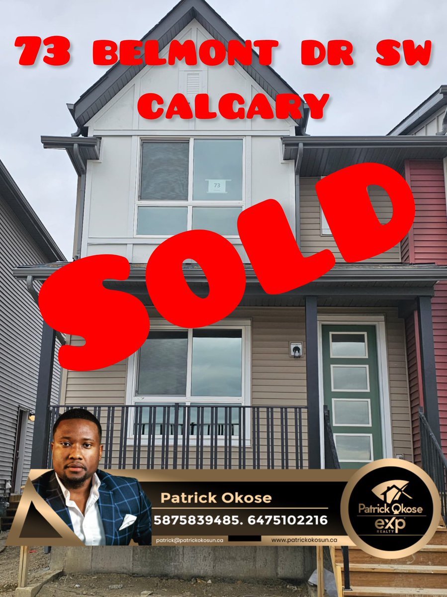 SOLD!! 3 bed 2.5 bath semi detached house with legal suited basement in Belmont SW Calgary. #therealpatrickokose  #calgary #calgarylife #calgaryalberta #calgarybuzz #calgarystampede #calgarywoodworkers #calgaryartist #calgaryarts #calgaryart #calgaryartists #calgarybusiness
