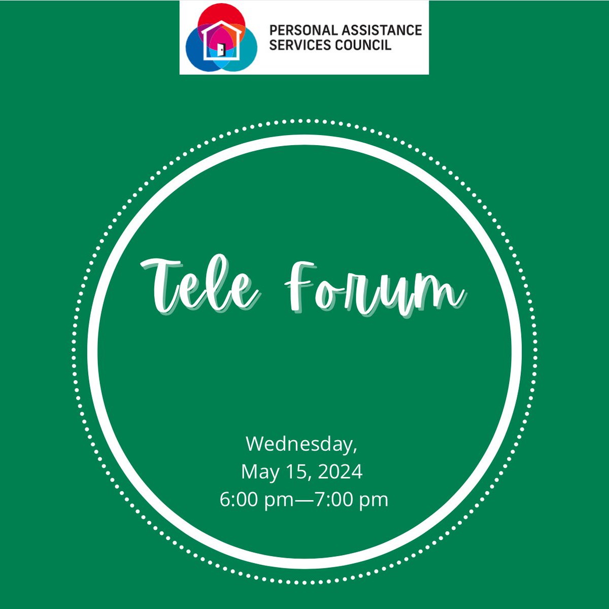 Join our Tele Forum next Wednesday! Register here-> bit.ly/3QgHnbx. Join us online, and watch the Tele Forum here -> bit.ly/3KBnGrt. Tele Forum dial-in number: 877-229-8493 Tele Forum ID code: 111563 #pasc #pascla #ihss #providers #caregivers #lacounty