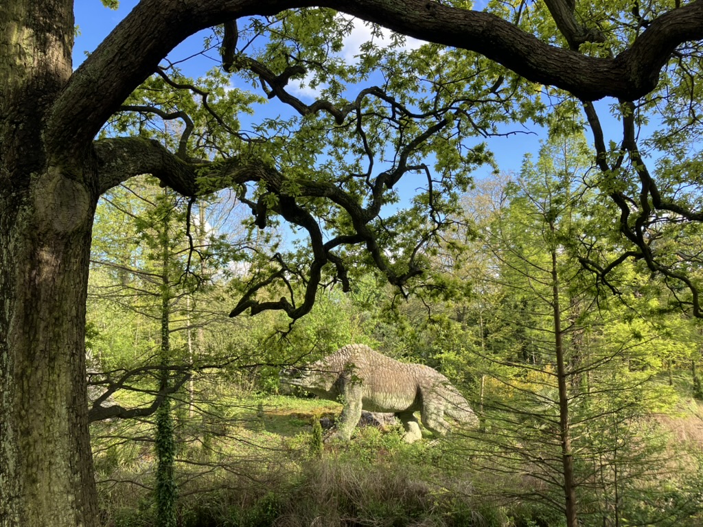 Sunday Postcard from Crystal Palace where the Dinos are feeling Green and Groovy.🌿💚🦕