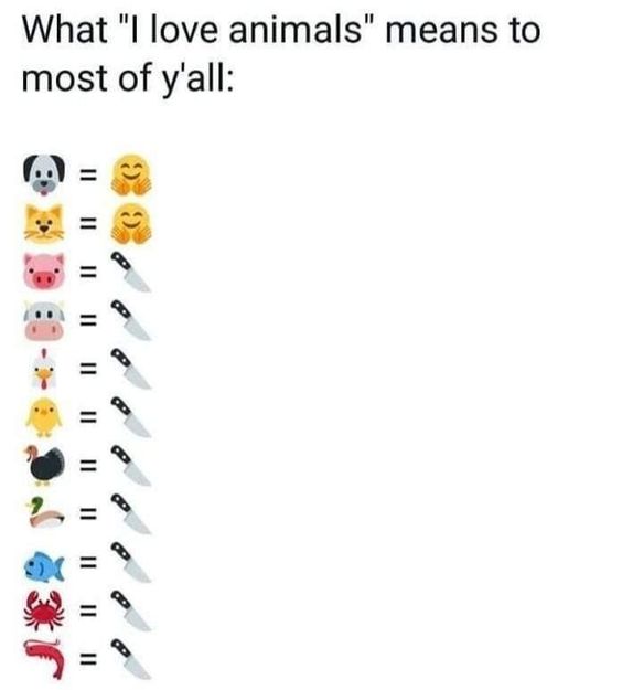 NigelCo14798581's tweet photo. What "I love animals" means................. https://t.co/jeoFcbwcXT