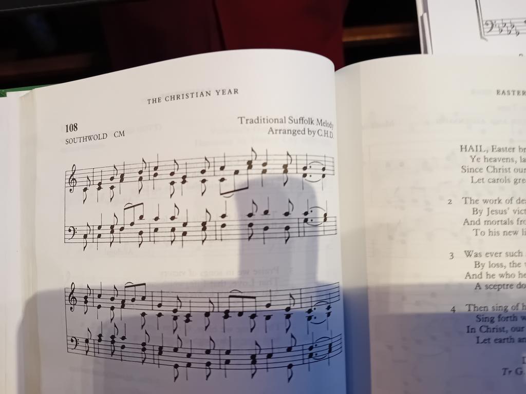 Around Britain in hymn tunes.  At @croydonminster evensong we sang Southwold @PatrickAllies