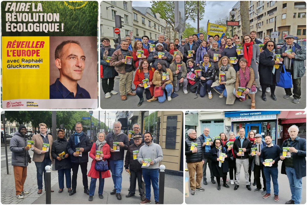 Toutes et tous sur le pont ce week-end pour amplifier encore la belle campagne de @rglucks1 !🌹🇪🇺 Très heureux des echanges avec les habitants, une campagne dynamique et enthousiaste qui fait du bien à la gauche! Le 9 juin on Reveille L'Europe! 🇪🇺💪🗳