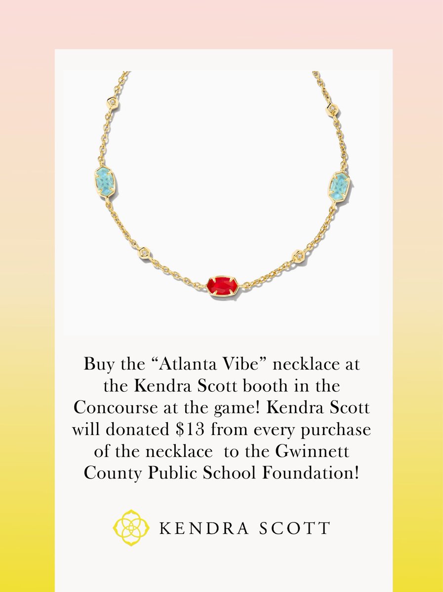 Stylin’ Sunday ☺️ 

Fits sponsored by @KendraScott - on site today! Check them out on the concourse today!

#AtlantaVibe | #ItsAVibe