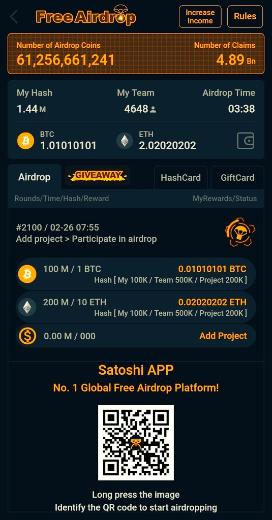 CORE Satoshi Airdrop tweet media