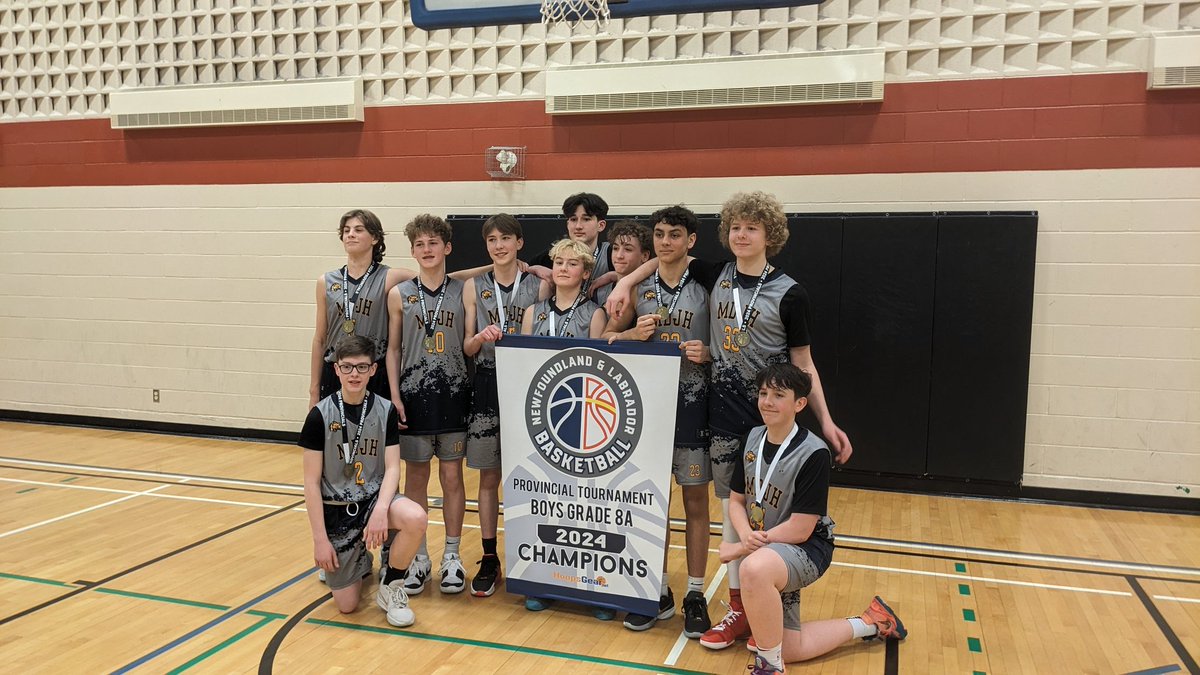 JGuy427's tweet photo. PROVINCIAL CHAMPS!! Another year and another title for this amazing team! Super proud of this @mdjh team, they worked so hard all year! A big thanks to @CBIStorms for hosting a wonderful tournament! #nlba https://t.co/aTlr5IFeY4