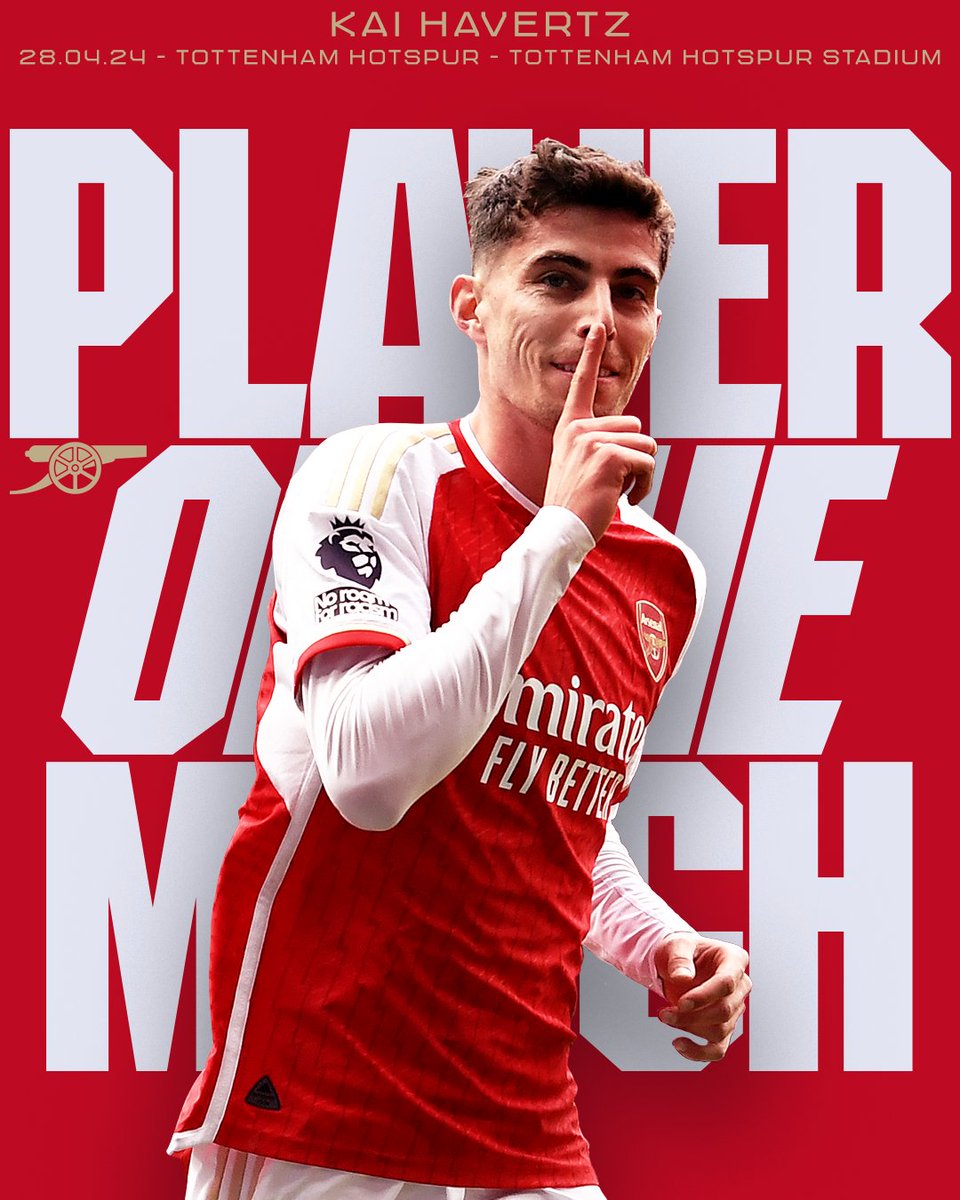 🥁 Our north London derby Player of the Match... ⭐️ Kai Havertz ⭐️