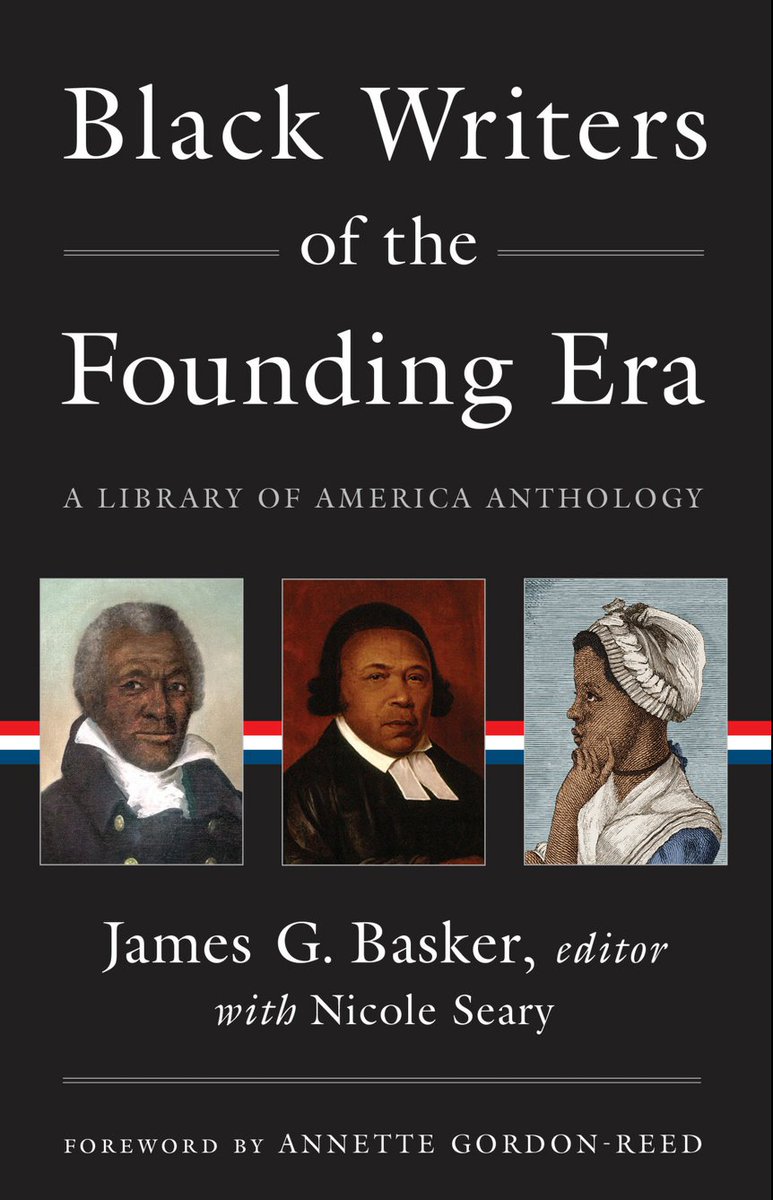 Thanks @Gilder_Lehrman & #BookBreaks presenting @JamesGBasker's book, 'Black Writer's of the Founding Era' Yes! There should be a movie on Lemuel Hayes! 'Sins is the Cause of all our Woe...There's greater Trouble still.' Thanks Jim and Keisha Rembert!