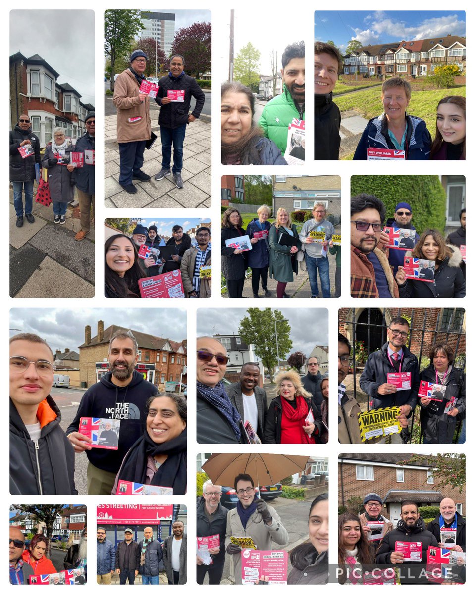 That’s a wrap for this weekend’s campaigning! Proud of the @redbridgelabour members & councillors over the whole campaign to re-elect @SadiqKhan and elect @Guy__Williams @jhowarduk. Every vote matters, and we’ve been across London to win them. Some of Sunday’s 18 teams 👇
