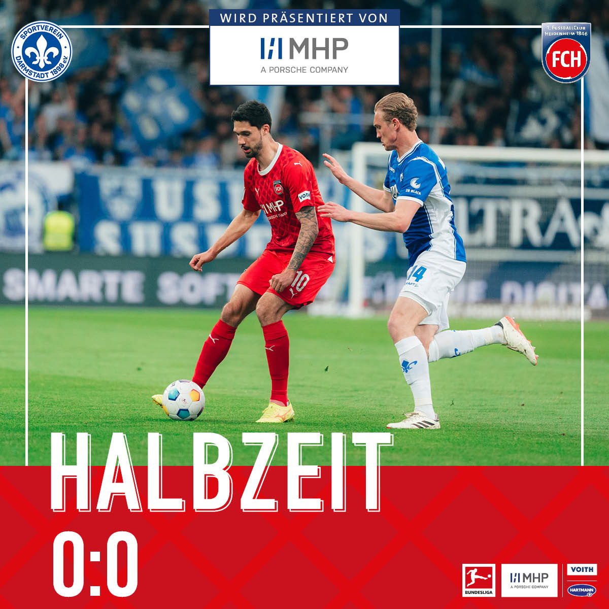 ⏰ 45+1. Min. Die Teams gehen in die Kabine. ⚽️ #SVDFCH 0:0 | @mhp_de