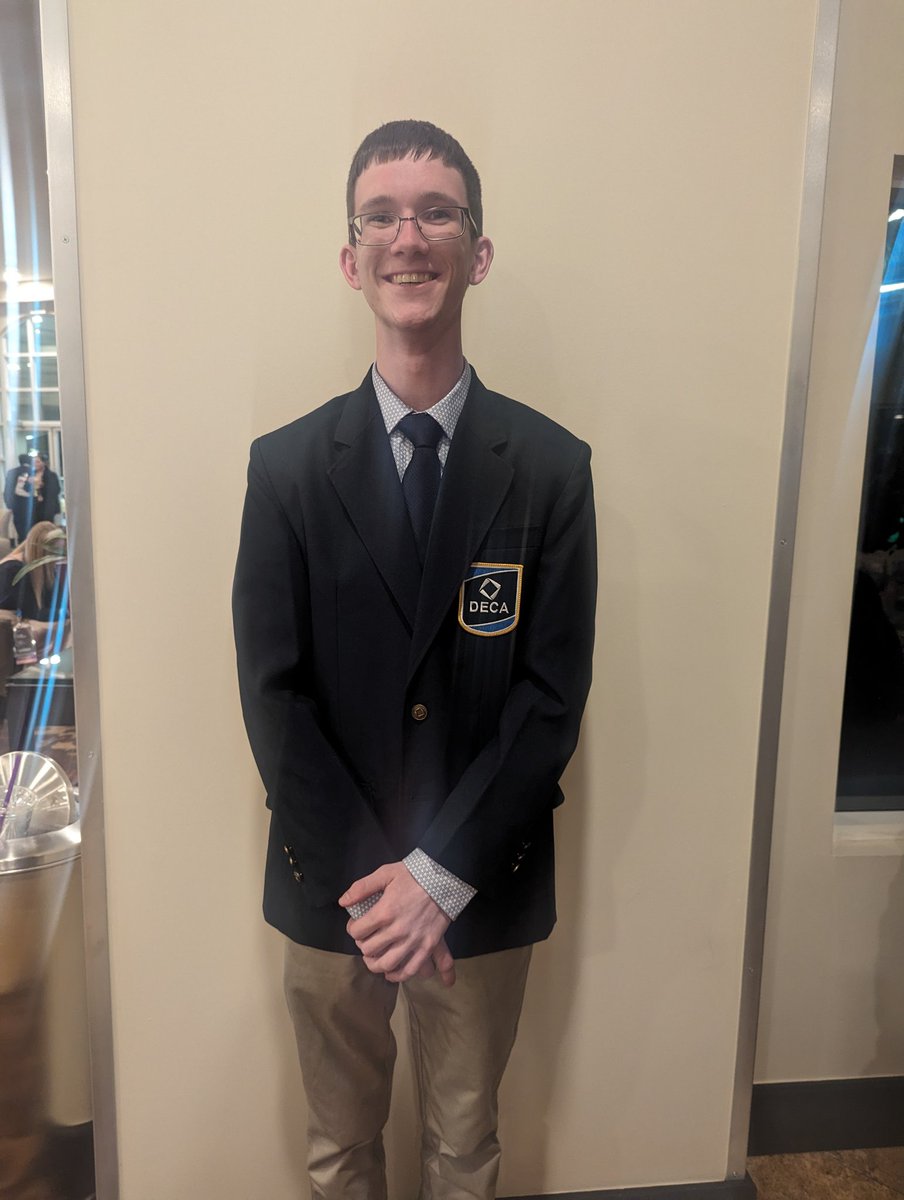Caleb had his written exam at DECA's International Career Development Conference this morning! It's been a great conference so far! Role play competitions are tomorrow! @ccpsactivities #NEtakesCA