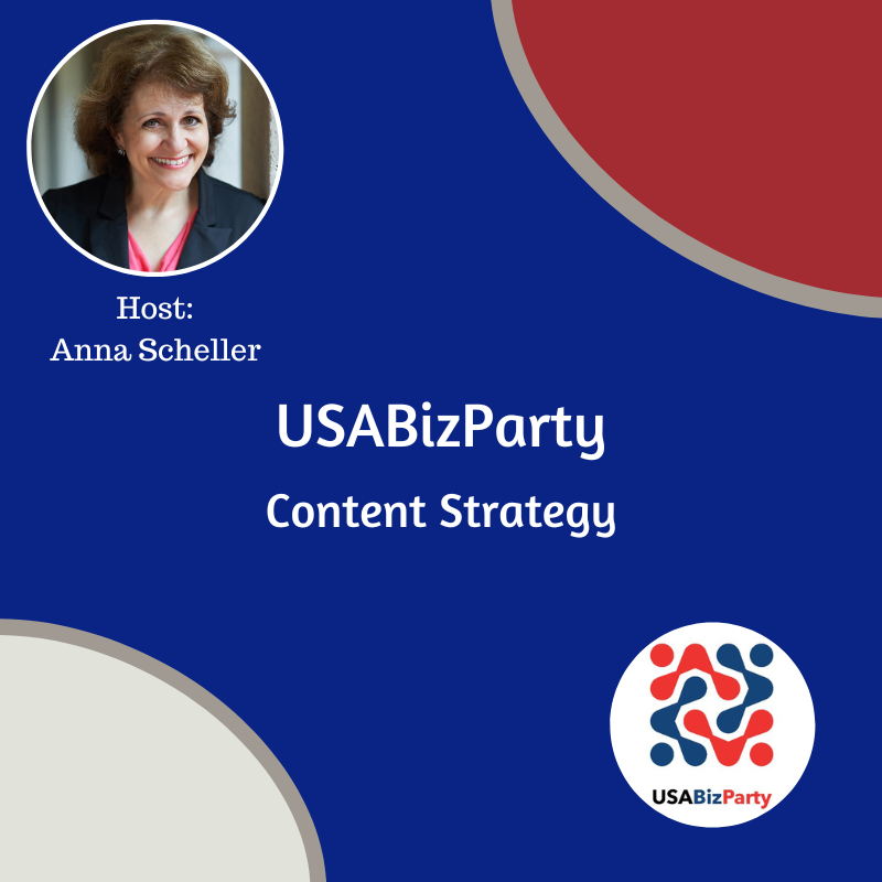 Enjoyed #USABizParty last week? Join us again this week as we continue our theme of content marketing! Tomorrow at 1 PM EST, we'll be chatting about content strategy, and we cannot wait to see you there!