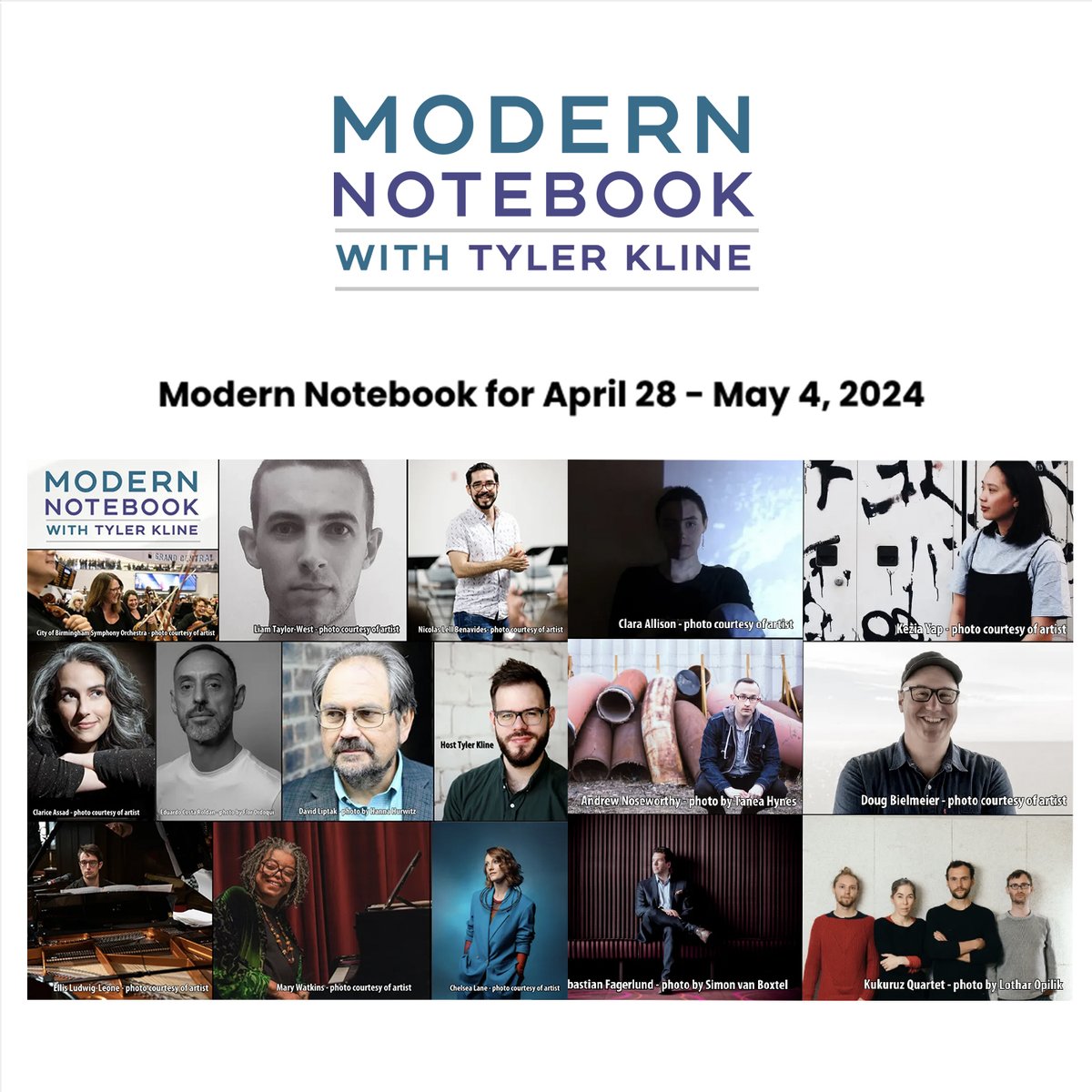 Thanks to @sound_assembler for including 'Corporate Responsibility Pledge' from my @NewFocusLabel album #music4billionaires on @classicalwsmr 'Modern Notebook with Tyler Kline' Listen live or at modernnotebook.org CRP is a colab with @unheardofensemble and @atanenhaus