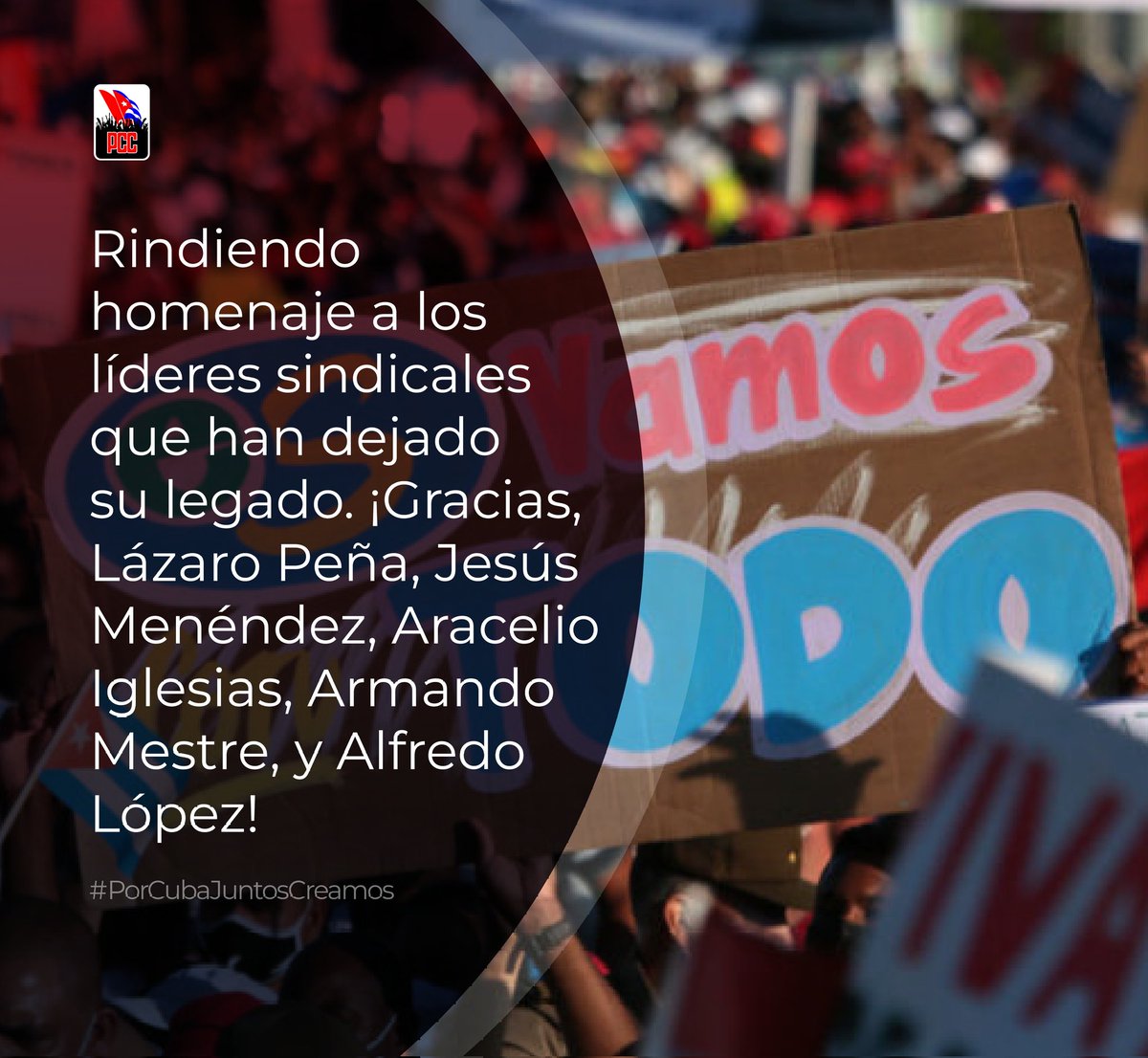 Este #1Mayo nos convocan las victorias alcanzadas y la tradición de lucha de la clase obrera en defensa de la Patria. #PorCubaJuntosCreamos