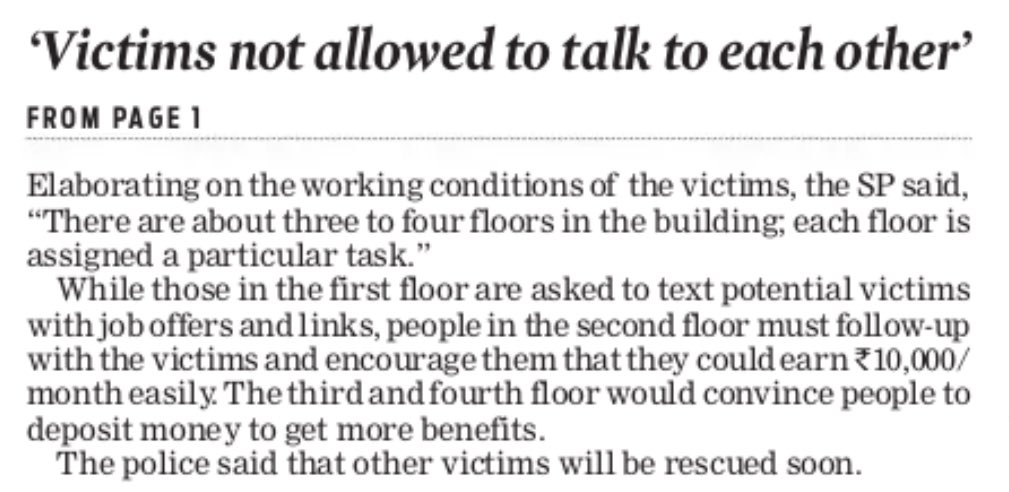 A 27-year-old youth from Telangana who was trapped in a cyber fraud call centre in Cambodia has been rescued & has now safely returned to his town There are about 500-600 Indians trapped in this scam, he told @spsircilla Efforts are on to rescue the others @XpressHyderabad