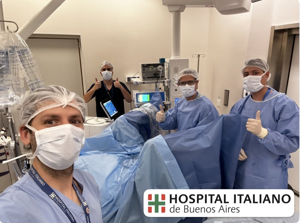 🗓️Resumen de Semanal 22/4 al 26/4 en @UroHIBA 🏥🇮🇹🇦🇷‼️
(4 dias Qx)
✅HoLEP x28
✅miniNLP x1
✅LUE FLEX x4
✅Balón Paclitaxel x2
✅JJ(recambio/colocación) x6
✅Nefrostomia percutanea x3
✅Litotricia vesical x2
✅RTU-V x1
TOTAL= 47 🔝