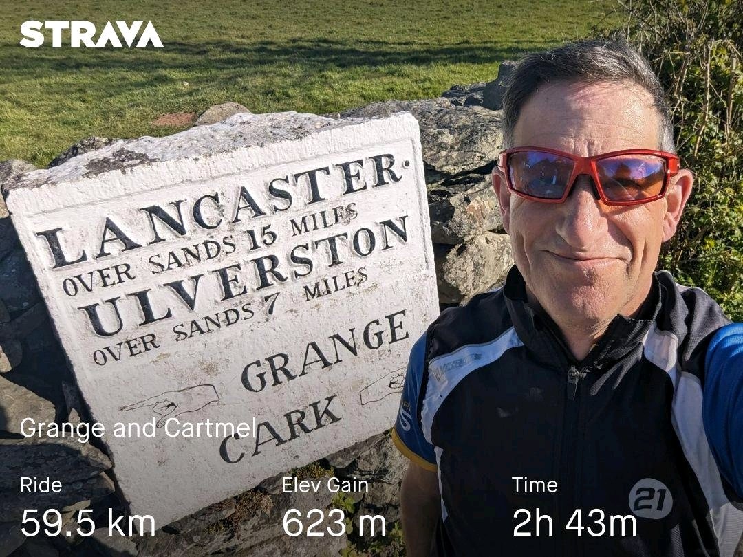 A beautiful evening for a quick cycle ride up and around #GrangeandCartmel ! (and to record the next @SouthLakesTUSC @TUSCoalition video message - look out for it tonight!)
