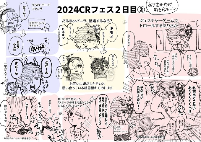 #CRフェス  #BankCR #Arisakaaa #CRFES 
追加で おもろかったところ

CRフェス2日目 ありさかさん中心に好きなところ忘備録②(うろおぼえ) 