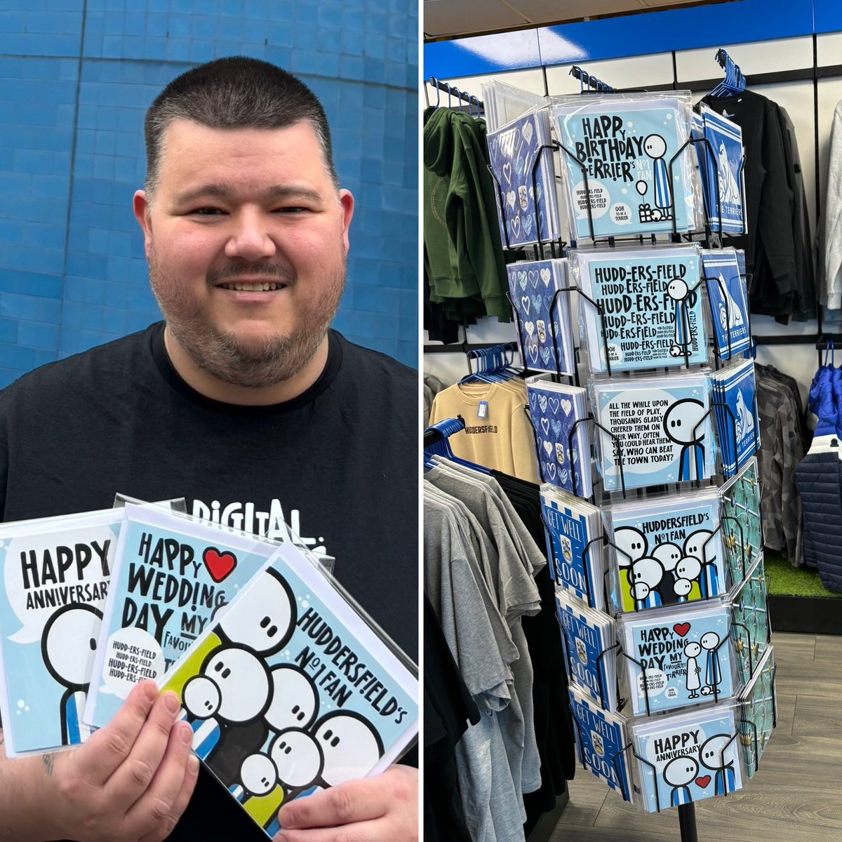 Who’s seen my cards in the club shop/online? And more importantly who’s bought one? 🥰 #htafc #terriers #UTT