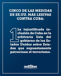 #ConCubaNoTeMetas
#NoAlTerrorismo
#EliminaElBloqueo