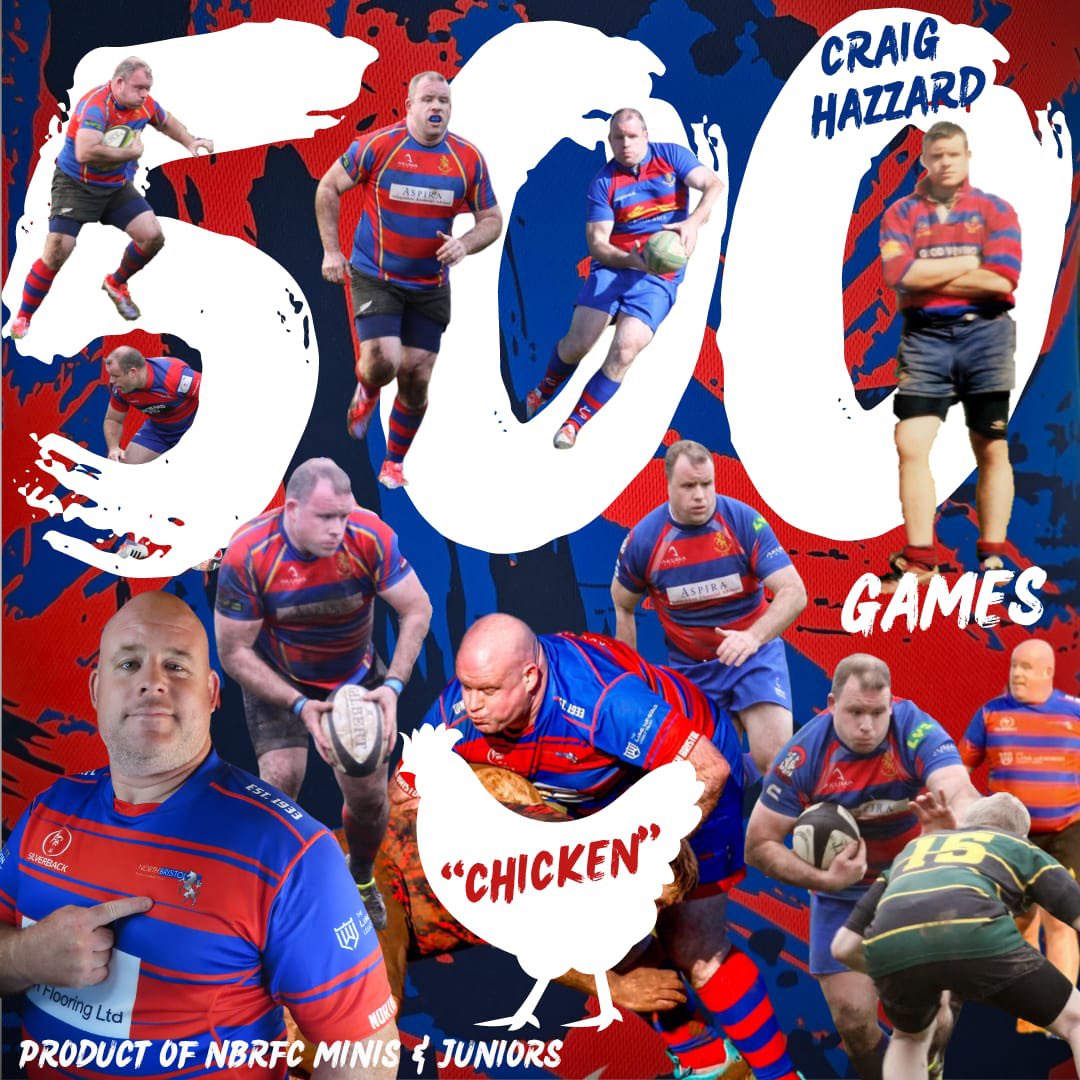 NBRFC's tweet image. It was an historic day yesterday as @Craigps3 played his 5️⃣0️⃣0️⃣th game, a fantastic achievement!

🗓️Debut 19/9/98, 4th XV vs Yatton IV, L 21-36
📈#29 All-Time

5️⃣0️⃣0️⃣games
2️⃣7️⃣tries
1️⃣3️⃣5️⃣points