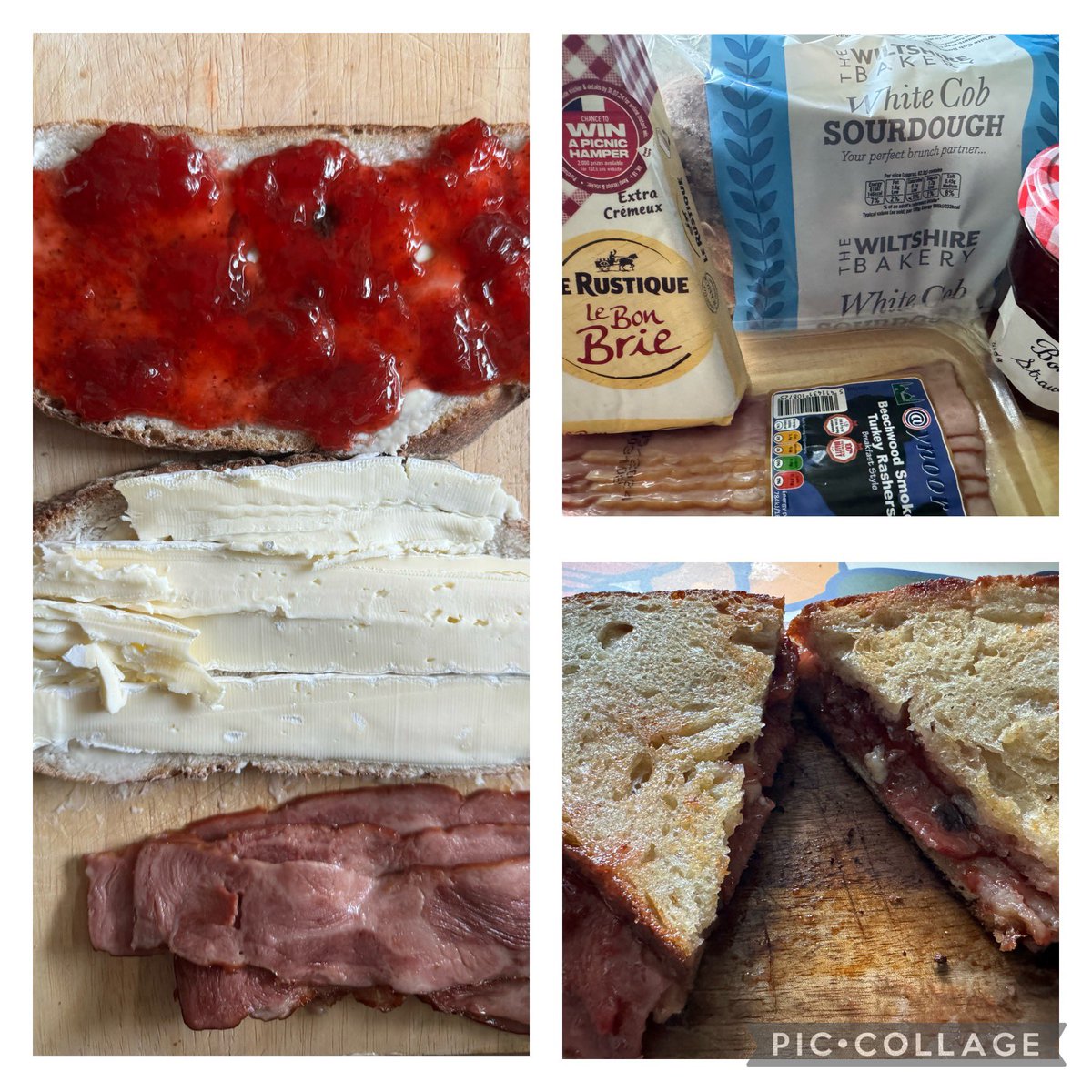 The halal version of the #InspiredByARO 🥪

I may have been heavy handed with the 🍓 jam…

It’s delish! 😋