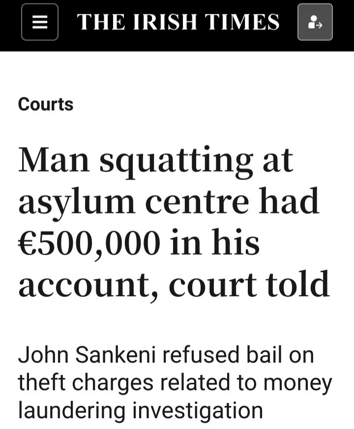 Anybody that tells you that asylum illegals coming to Ireland wearing the best of designer gear with their thousand quid iPhones and carrying wads of cash are 'fleeing abject poverty' is an ignorant as the day is long.

#SendThemBack 
#EndDirectProvision 
#IrelandisFull