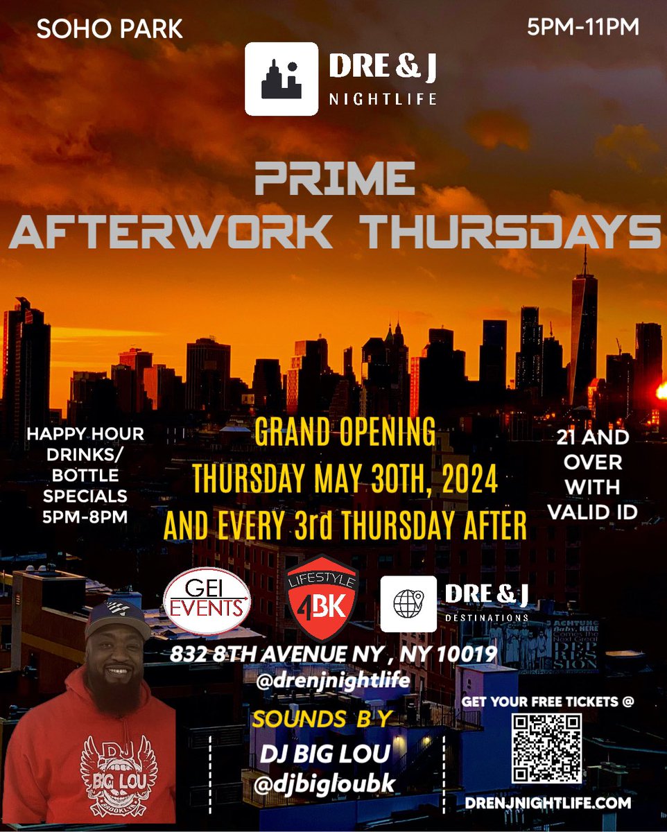 Click link …. AFTERWORK LINK
eventbrite.com/e/dre-j-nightl…