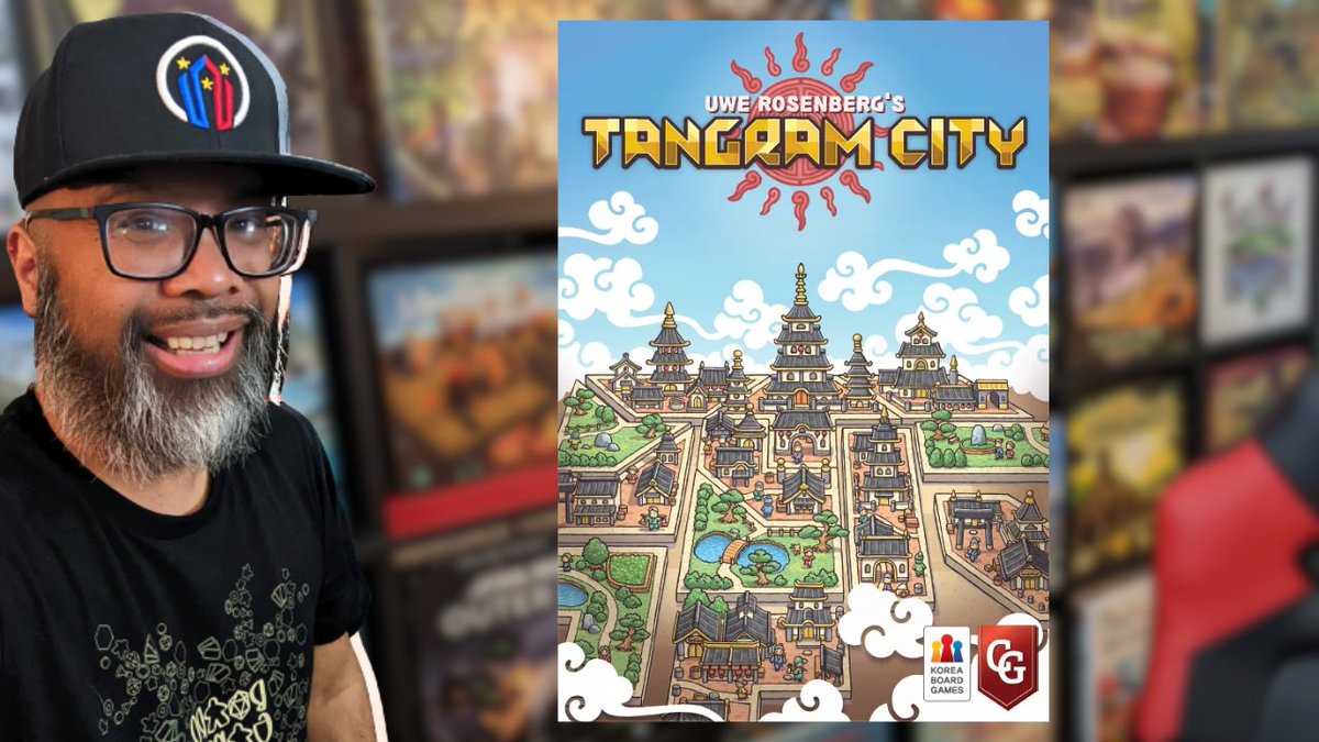 Tangram City is an approachable tile-laying puzzle of a game by Uwe Rosenburg from @Capstone_Games. Nice twist using the tangram pieces and balancing of the two types of features (buildings and forests) #boardgames Check out my Solo Teach & Play: youtu.be/vfmEqng3uBg