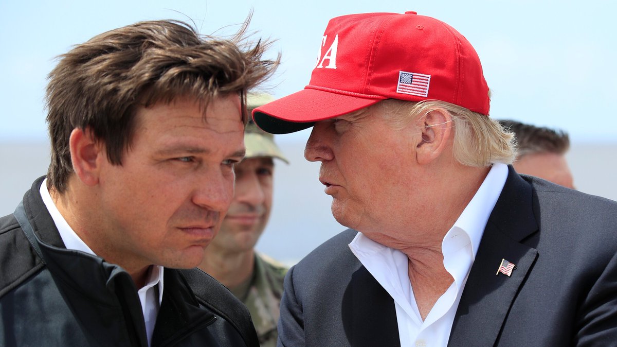 BREAKING: Former President Donald Trump and Florida Gov. Ron DeSantis allegedly met privately this morning in Miami.
