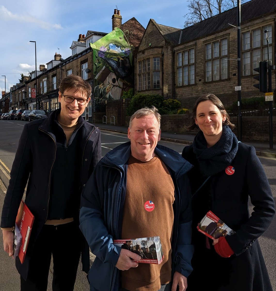tomhunt100's tweet image. A great weekend of campaigning for our fantastic local Labour candidates - @derekmartin_NES in Nether Edge &amp;amp; Sharrow, John Wright in Walkley, Bridget Kelly in East Ecclesfield &amp;amp; Mark Whittaker in Stocksbridge.

Vote Labour on May 2nd for a better, brighter future for Sheffield🌹