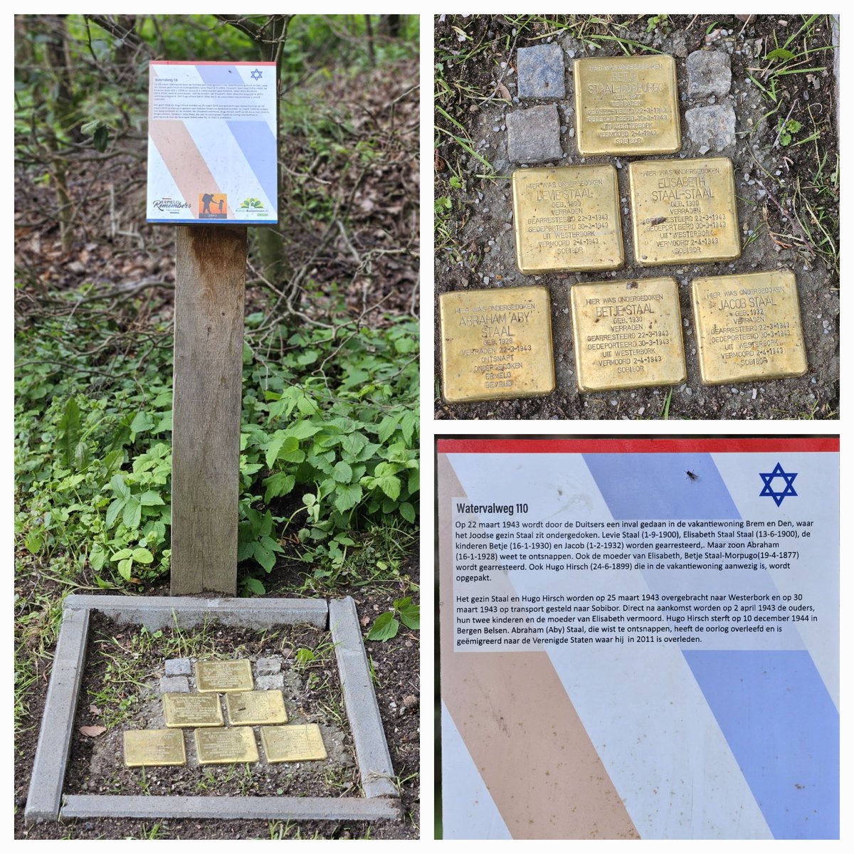 Ook #Ermelo is nu voorzien van #Stolpersteine. De blijvende herinnering aan de Joodse slachtoffers van de #WW2. Een zeer goed initiatief. #Joden #WWII #Struikelstenen #History