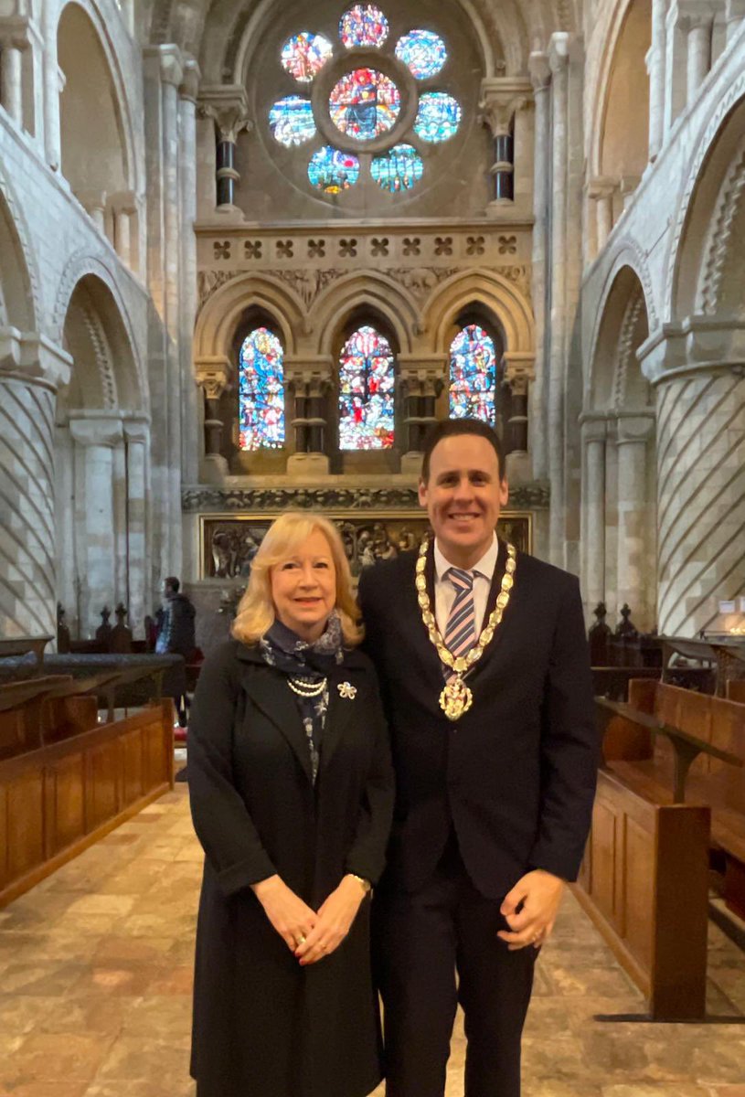 An honour to attend the annual Civic Service in #WalthamAbbey Church today with the inspirational Rector Peter Smith and brilliant Mayor Shane Yerrell. #EppingForest
