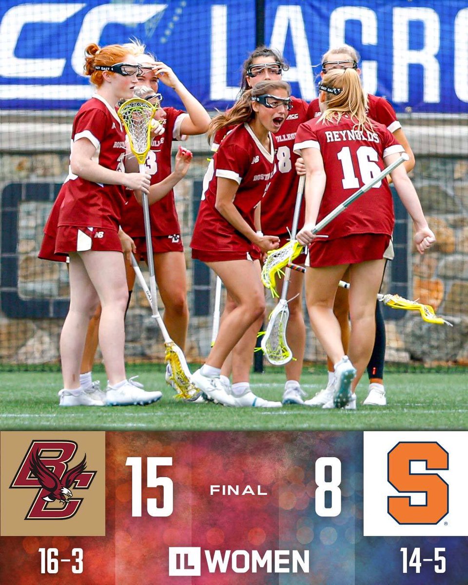 FINAL: @BCwlax 15, @CuseWLAX 8. BC SECURES THEIR SECOND STRAIGHT ACC TITLE IN A DOMINANT CHAMPIONSHIP WIN ‼️🔥 Scoreboard: insidelacrosse.com/league/WDI/sco…