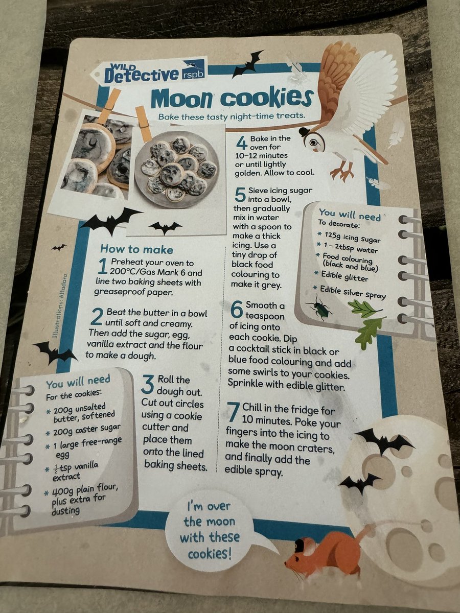 Sunday morning baking

RSPB goodie bag that Stanley won at @RSPB_Strumpshaw 

Time to test their Moon Cookie recipe. And it was a 👍

#rspb #strumpshawfen