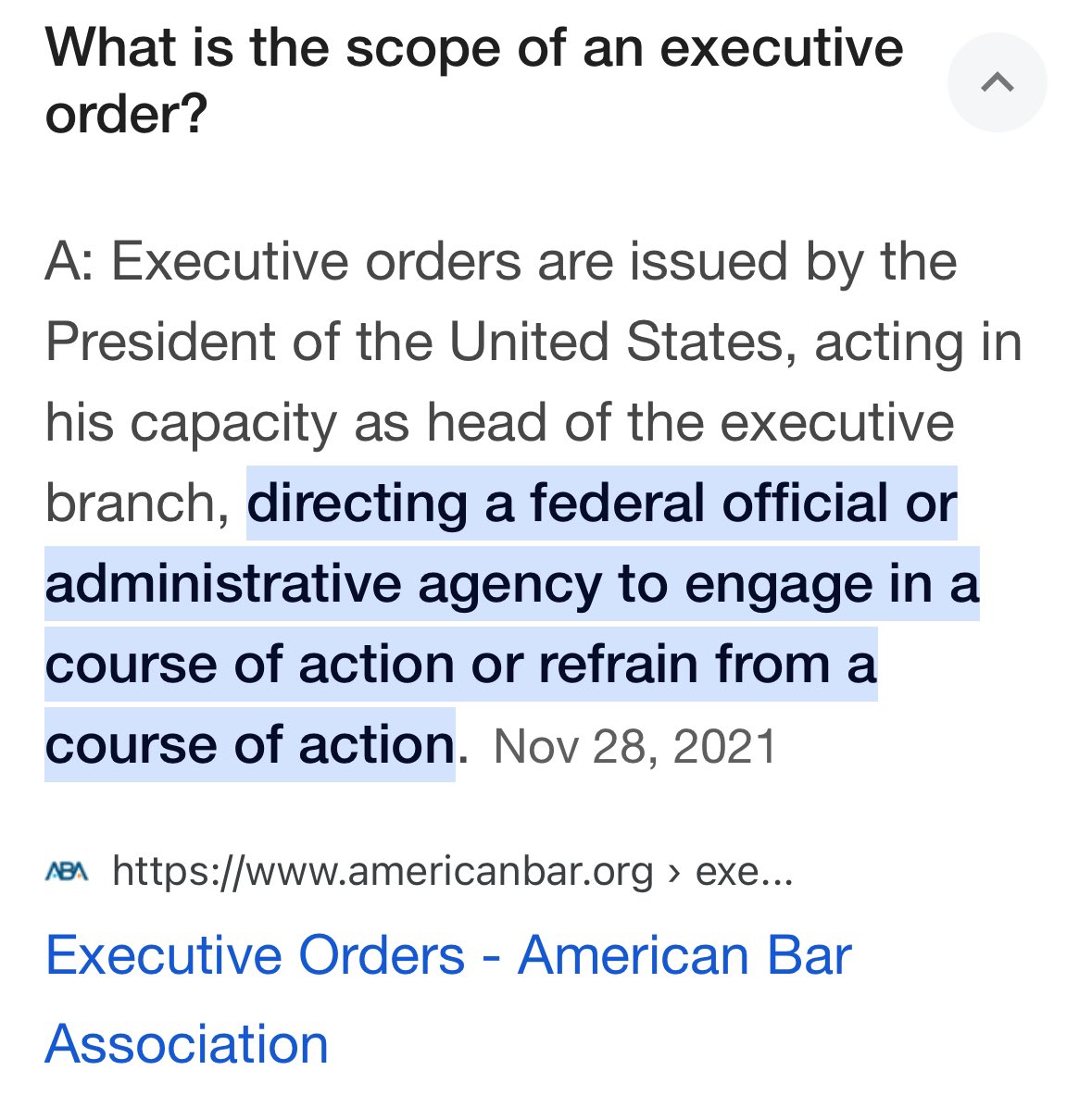 @DavidSacks Nonsense. A current President cannot bind future President from stopping or redirecting allocated funds. The Power of Executive Orders sets this out quite clearly. americanbar.org/groups/public_…