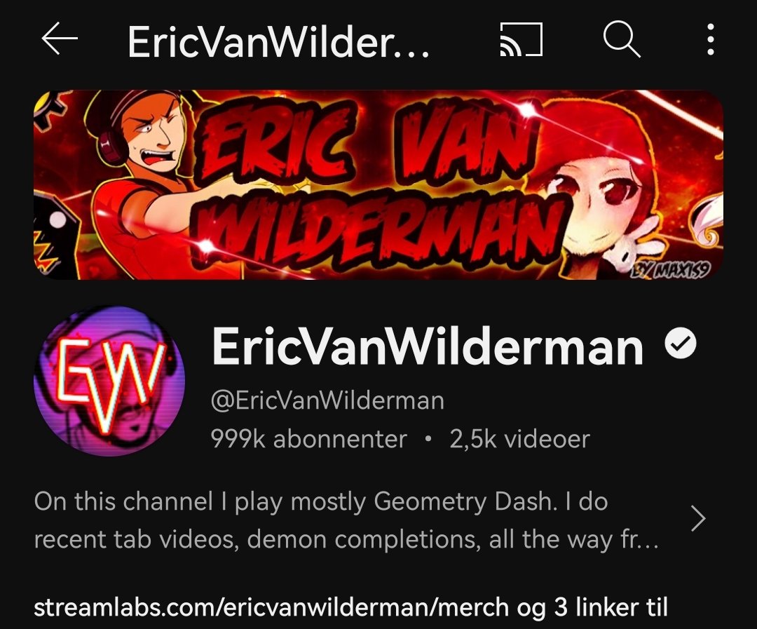 gilbertstudios's tweet photo. @VanWilderman look how close you are to 1 million subscribers. Congratulations in advance https://t.co/64xTBMvQZb