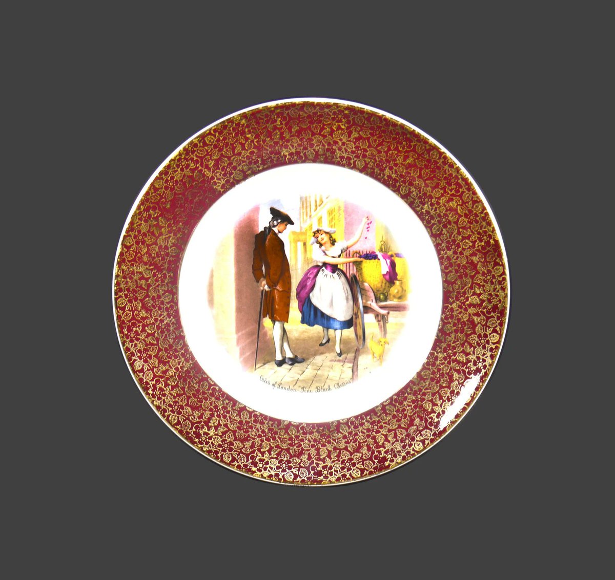 G97816960Girl's tweet photo. Wood & Sons Cries of London decorative cabinet display plate. Seller of "Fine Black Cherries". Made in England. https://t.co/8Rdeuk1V9S via @Etsy #BuyfromGroovy #antiqueshop #decorativeplate #walldecor #displayplate #WoodandSons #CriesofLondon #FineBlackCherries #EtsySellers https://t.co/EswsWkwx8s