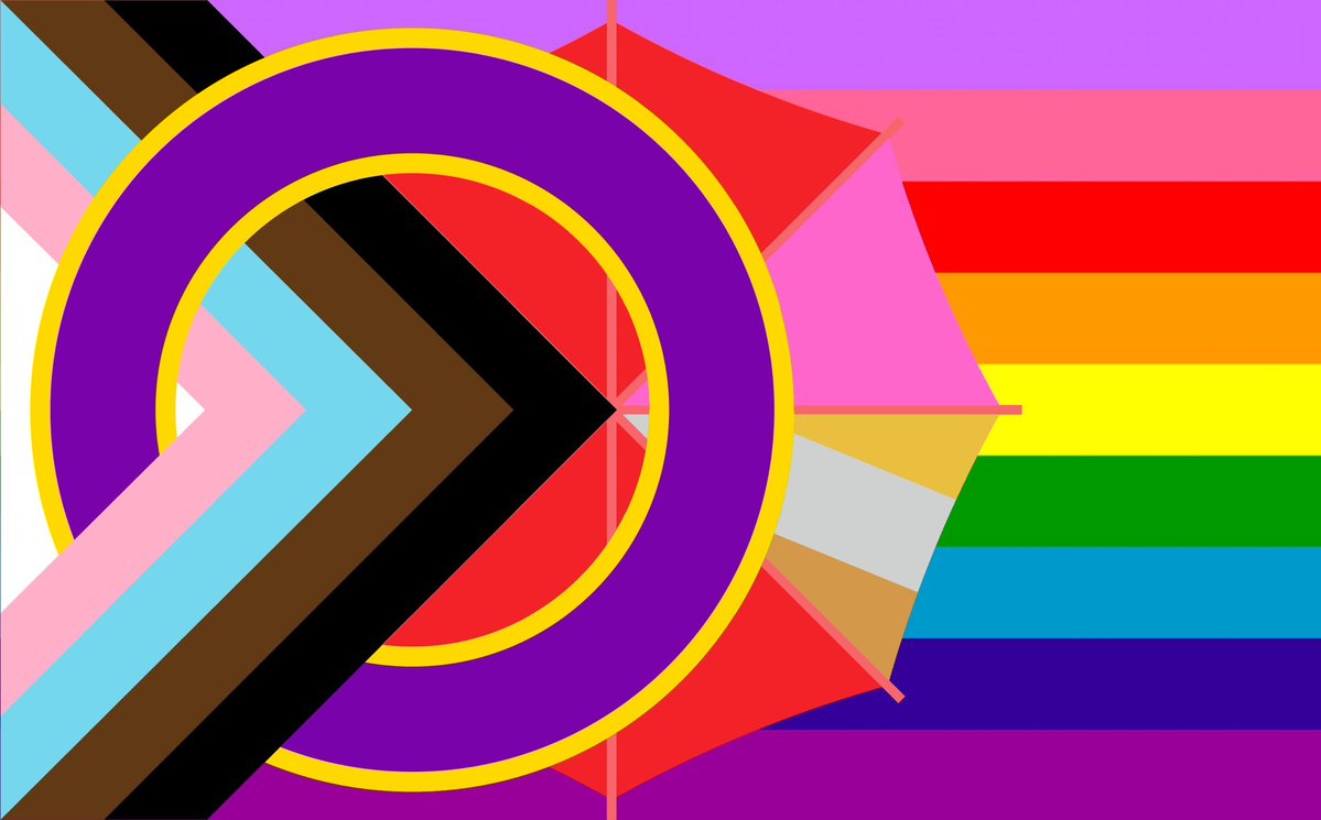 EndWokeness's tweet photo. Introducing the new, improved LGBTQ+ Pride flag. No, this is not satire. https://t.co/9kHJjOOlUg