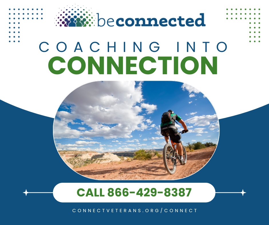 Are you looking to enhance your social connections? Be Connected Coaching Into Connection offers personalized coaching to help you engage more deeply with your community and explore new opportunities. Visit: ConnectVeterans.org/Connection #AZVets #Veterans