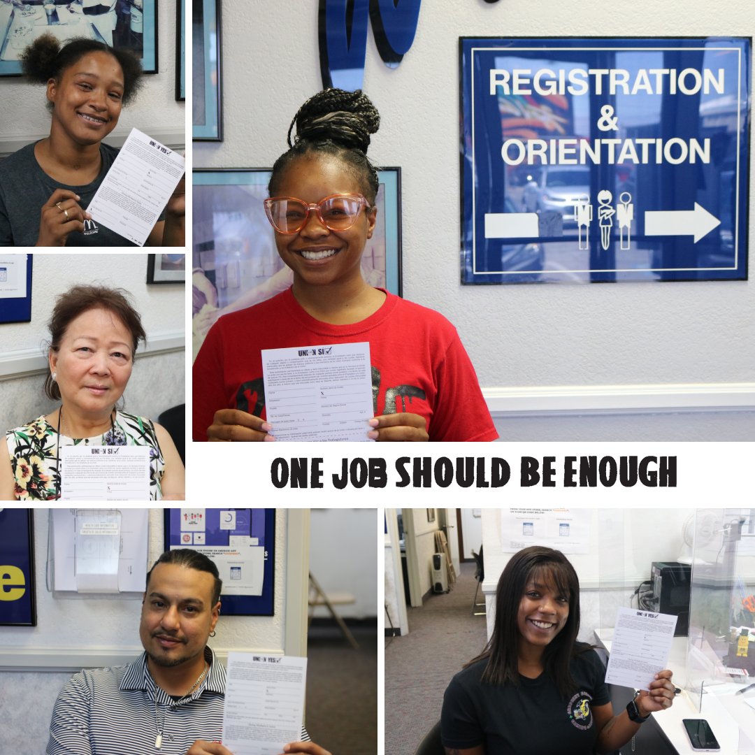 Congrats to the hospitality workers who got a new union job this week, welcome to the Culinary Union. Some of the many benefits of being a Culinary Union member: The best health insurance, fair wages, a pension, job security, respect, a voice-on-the-job, & so much more! #UnionYES