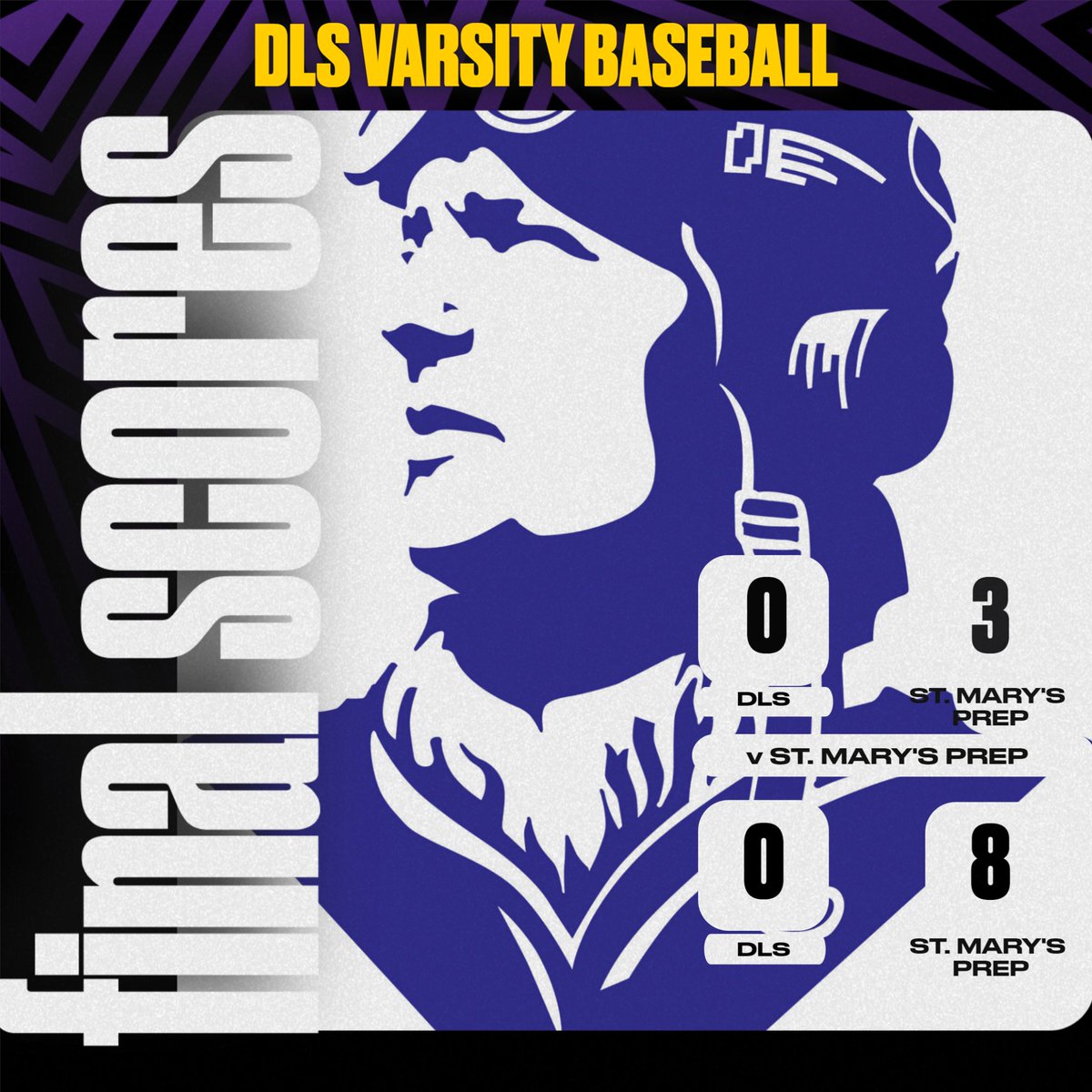 DLS Varsity Baseball lost both games to St. Mary's Prep. Game 1: 3-0. JJ Jurczyk pitched a complete game, allowing just 1 earned run & struck out 7 in the loss. Mason Pilarski had 2 hits. Game 2: 8-0. Alex Salamone pitched 4 solid innings in the loss. Mason Pilarski had 2 hits.