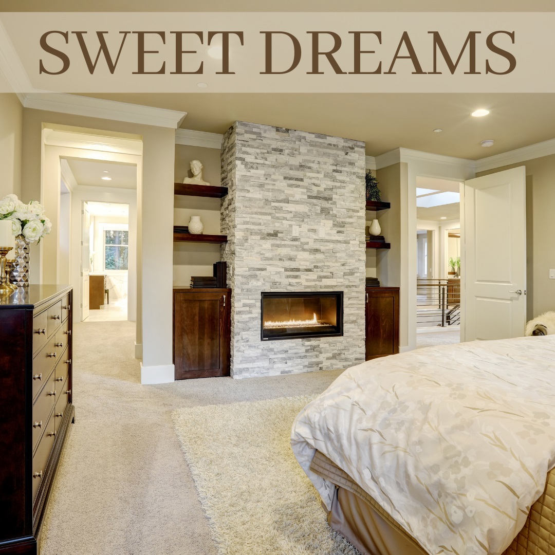 How dreamy is a fireplace in a bedroom?
