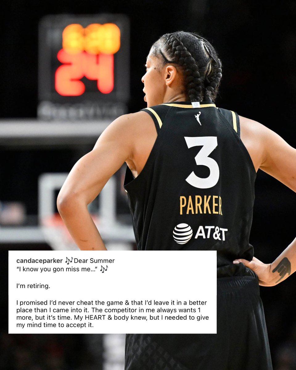 Leaving the game better than she found it.

Thank you, @Candace_Parker for all you’ve done for basketball and congrats on a legendary career 🧡