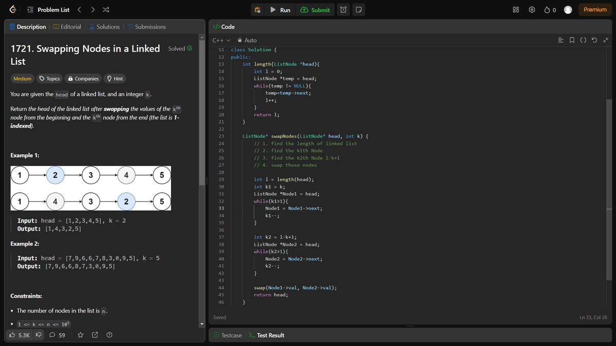 jatiiiiiiin's tweet image. #day12 Solved this question 💻 while listening to umair's newly released album 🎵 #CodeAndConnect #LearnInPublic #leetcode #KeepGoing