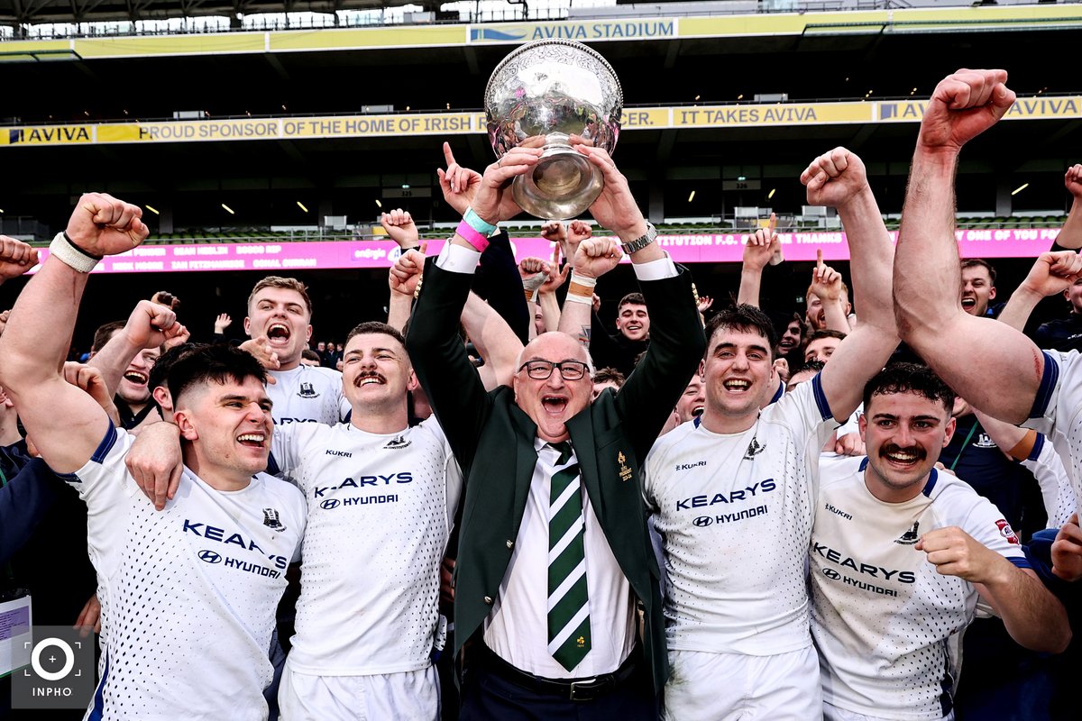 .@CorkConRugbyFC are Energia All Ireland League Division 1A Champions after victory over Terenure in the @AVIVAStadium 🏆 📸@bennnbrady