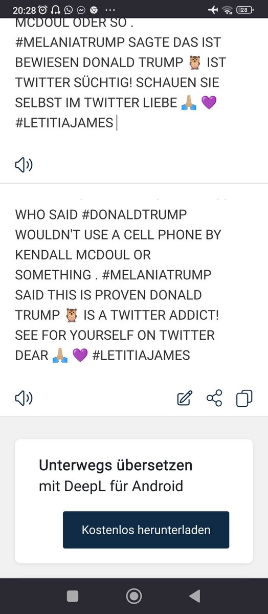 #FBI THE WOMAN LIED IN COURT IN #NEWYORK THE FIRST WITNESS WHO SAID #DONALDTRUMP WOULDN'T USE A CELL PHONE BY KENDALL MCDOUL OR SOMETHING . #MELANIATRUMP SAID THIS IS PROVEN DONALD TRUMP 🦉 IS A TWITTER ADDICT! SEE FOR YOURSELF ON TWITTER DEAR 🙏🏼 💜 #LETITIAJAMES 
#PHILADELPHIA💜