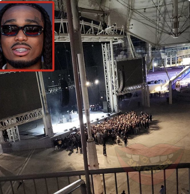 Quavo'nun konserine olan katılım dikkat çekti..

Geçtiğimiz günlerde dissleştiği Chris Brown'un, konsere kimse katılmasın diye tüm biletleri satın aldığı iddia ediliyor.