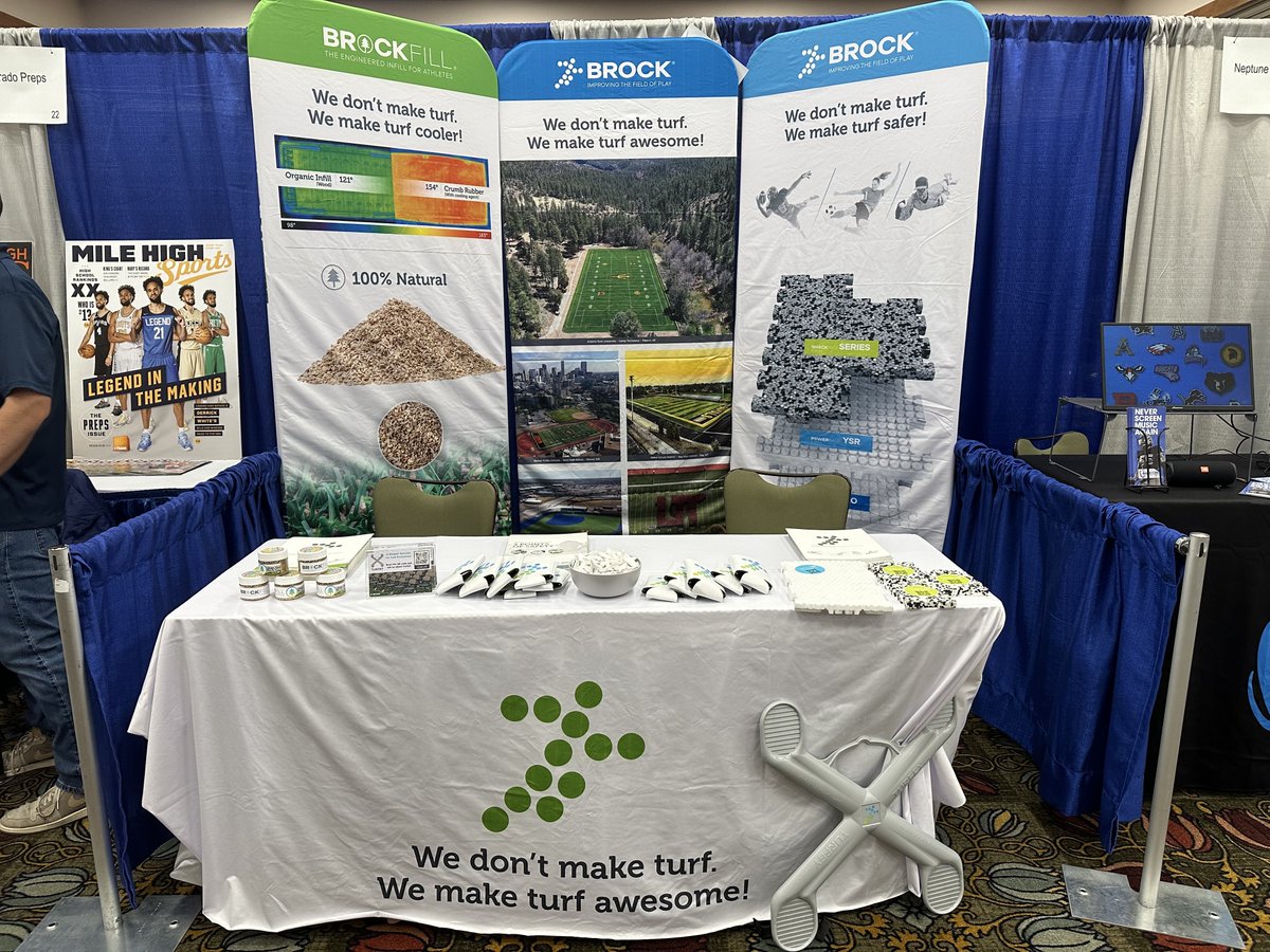 🌟 Hey Colorado Athletic Directors! 🌟 We're at the Colorado Athletic Directors Association Conference today and tomorrow at booth #21! Swing by and let's chat about how our sports surfacing solutions can elevate your programs! 🏟️🏀 #BrockUSA #CADAConference #AthleticDirectors